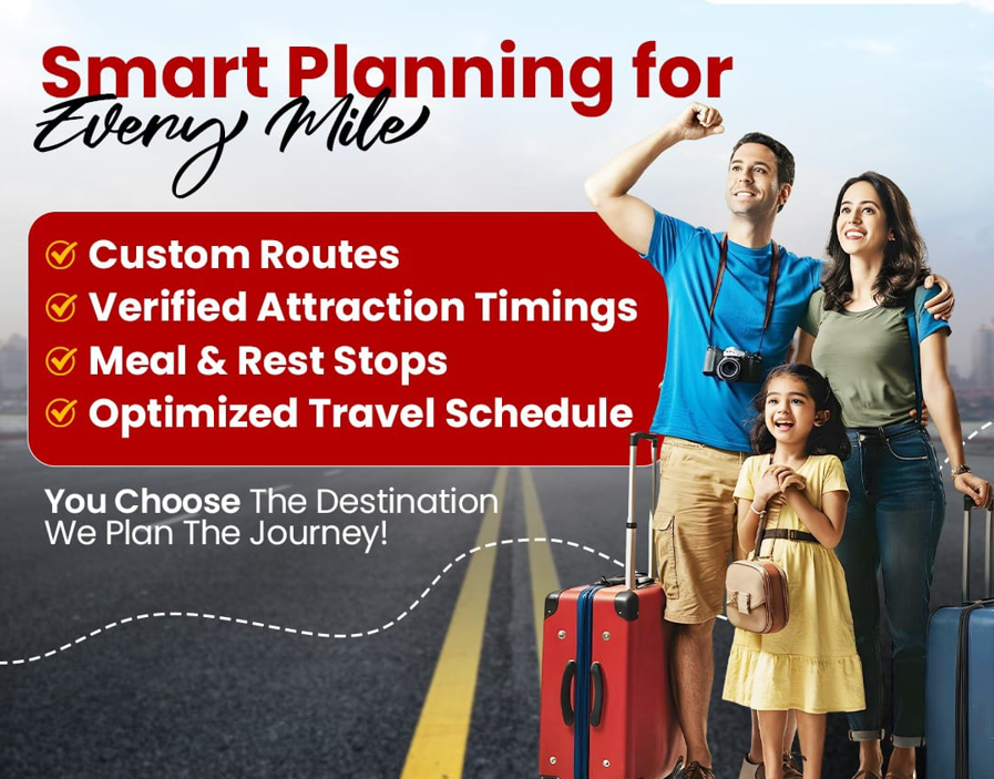 Smart Route Plan support image by MR Tour & Travels